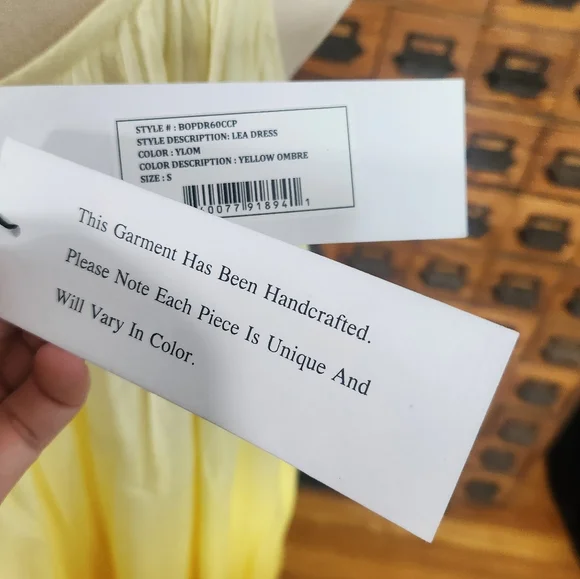 NWT RHODE Lea Dress In Yellow Ombre Size Small - Picture 13 of 15